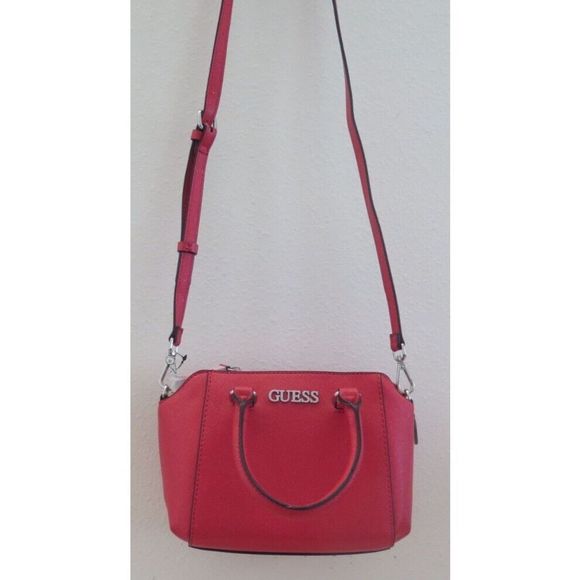 Guess SE801676 Women's Red Karlan Mini Crossbody Bag Purse Satchel - Picture 4 of 13
